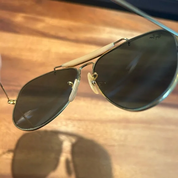 Vintage Ray-Ban Aviator B&L Sunglasses w/ Original Case 58mm - Picture 4 of 13